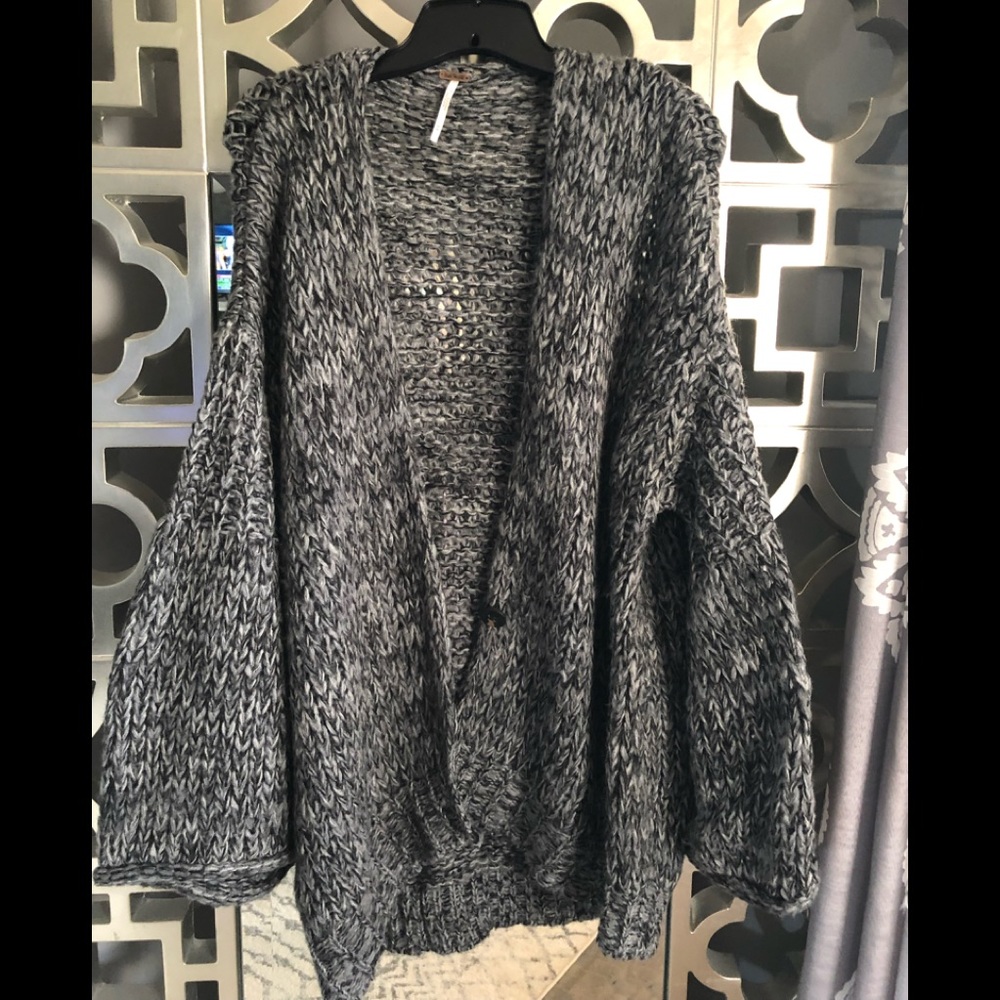 Free People balloon sleeve cardigan